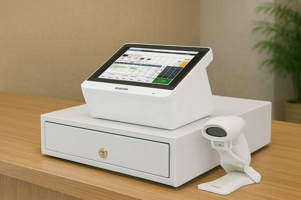 写真：小売店など常設店舗のレジ会計業務に