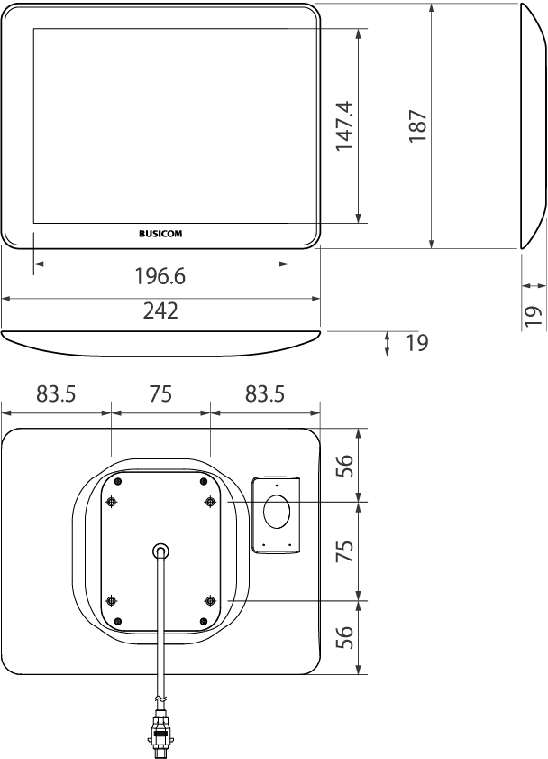 寸法図：BC-SD10TⅡ-S