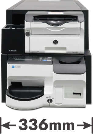 自動釣銭機に合わせて選べるレジカウンター