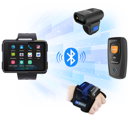 図：Bluetooth接続で現場作業を効率化するNLS-WD1