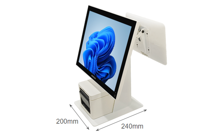 写真：200mm×240mmのコンパクト設計