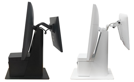 写真：セカンドモニターを取り付け